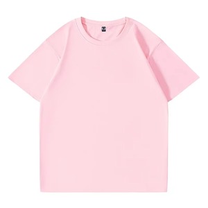 Camiseta de algodón con logotipo personalizado OEM transpirable de verano Premium Unisex hombres mujeres Logo estampado liso básico Jersey camisetas - Product Image 5