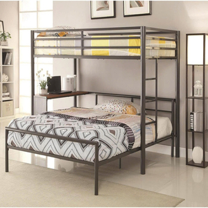 Lit superposé en métal avec bureau d'étude Smart Design, optimisation de l'espace - Product Image 2