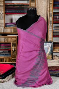 Coral Pink Solid Pattern Soft Wool Embroidered Handcrafted Kashmiri Shawl Elegant Winter Wear for Women Warm <b>Pashmina</b> Polyester - Product Image 5