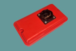 Boîtier de distribution ABS à profil bas PS-14L8 pour une prise SCHUKO - Product Image 3