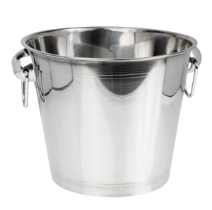 Refroidisseurs de vin argent fini métal acier inoxydable seau à Champagne fête seau à Champagne accessoires de Barware - Product Image 4