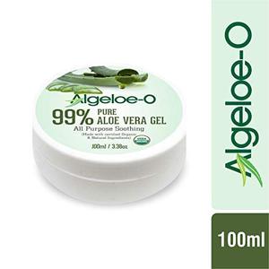 ALGELOE Gel orgánico de aloe vera transparente no tóxico para acné, cicatrices, piel brillante y radiante 99% Parabeno natural, - Product Image 5
