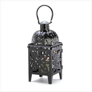 Mini linterna de vela de Metal negro marroquí personalizable de alta calidad para adornos navideños en Farmhouse Courtyard Pub Club - Product Image 6