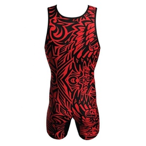 Custom Sublimation Front Logo Adults <b>Wrestling</b> <b>Singlet</b> <b>Men</b> Martial Arts Romper Quick Dry Breathable Stretch Uniform - Product Image 5