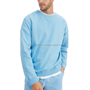 Top Design 100% sweats en coton biologique pour hommes sweat-shirt éponge durable écologique sweats à col rond pour hommes - Product Image 1