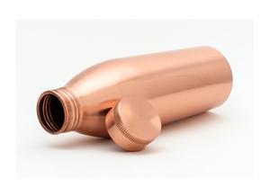 Botella de cobre de uso de yoga hecha a mano de calidad superior con tamaño personalizado disponible a un precio asequible de la India - Product Image 5