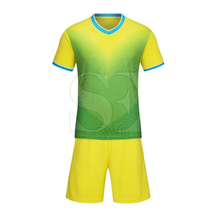 High Quality Custom Factory Made Soccer Uniforms Breathable Polyester Custom Logo Name Printing Training Automated Cutting - Product Image 1