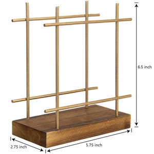 Servilletero moderno y elegante, servilletero con Base de madera marrón oscuro rústico, muy demandado, servilletero muy útil y elegante - Product Image 2