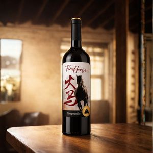 Fire Horse - Vino Rosso Invecchiato in Quercia |   100% Tempranillo 13% ABV 750ml |   Vino Rosso Spagnolo Invecchiato 4 Mesi in Botti di Quercia - Product Image 2