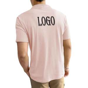 Polo avec logo personnalisé Édition rose Signature Style Polo Collection de logos roses T-shirt polo conique Design personnalisé - Product Image 5