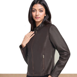 Chaqueta de piel auténtica hecha a medida para Mujer | Ropa de abrigo elegante ajustada para Mujer | Fabricante OEM ODM al por mayor - Product Image 5