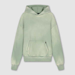 Sudaderas con capucha de felpa francesa en blanco personalizadas de alta calidad para hombres, ropa de calle, sudaderas con capucha de hombro caído de gran tamaño para fábrica - Product Image 5