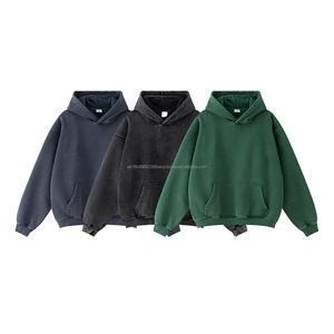 Nouvelle Arrivée 2026 – Sweat à Capuche Homme Personnalisé avec Logo, Grammage Lourd, Effet Délavé Vintage, Lavage Acide, Grandes Tailles - Product Image 1