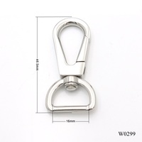 Matériel de fermoir de sac de qualité supérieure en acier inoxydable 316L mousqueton pivotant pour accessoires de sac à main activités de plein air