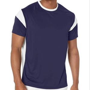 Camiseta informal de algodón 100% con cuello redondo para hombre, franela transpirable con tejido de punto liso teñido de talla grande y manga corta - Product Image 1