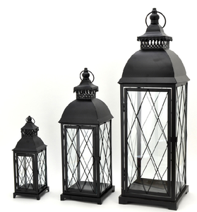 Linterna colgante de viento de hierro y vidrio, soporte de luz para exteriores, decoración marroquí de Navidad, superventas, 2022 - Product Image 4