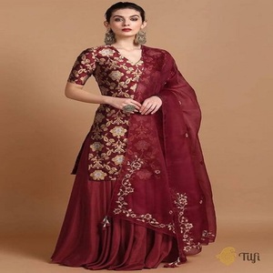 Vêtements élégants Kanya pour filles, salwar kameez en lin - robe ethnique indienne/pakistanaise - Product Image 2