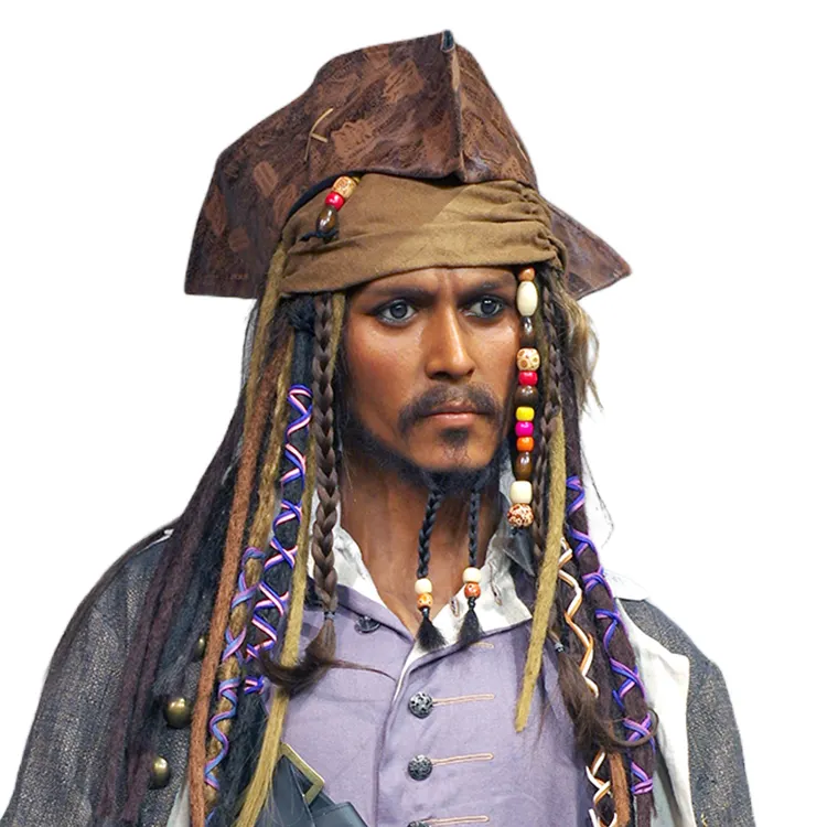 Celebrity Wax Museum Pirate Life Size Wax Statue for Classical Movie Character