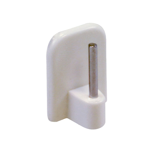 Crochet adhésif 23,5x17 mm. Pour tringles à rideaux en métal - Product Image 1