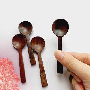Couverts en bois, petite cuillère pour épices, bois de rose moderne fait à la main du Vietnam de haute qualité, vente en gros - Product Image 5