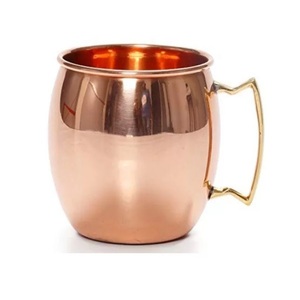 Hammered Finished Copper <b>Moscow</b> <b>Mule</b> <b>Mug</b> with Brass Handle for Cold Drink Beer Wine Drinking Use Bar Hotel Home Decor - Product Image 3