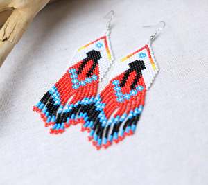 ต่างหูลูกปัดปักลายกุหลาบตุ้มหูลูกปัดหลากสีตามสั่งสำหรับผู้หญิงเครื่องประดับสำหรับปาร์ตี้เทศกาลในราคาที่ดีที่สุด - Product Image 3