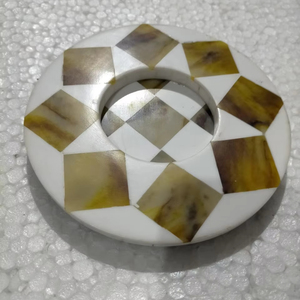 ชุดถาดรองแก้วฝังเรซินธรรมชาติแผ่นรองแก้วชาทำด้วยมือสุดพิเศษสำหรับห้องอาหารสุดหรูและของตกแต่งบ้าน - Product Image 1