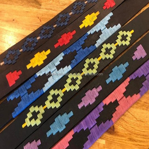Fournisseur en gros de bandeau de polo en fil de cire coloré fait à la main de nombreux modèles personnalisés de bandeau de polo en cuir véritable pour cheval - Product Image 5