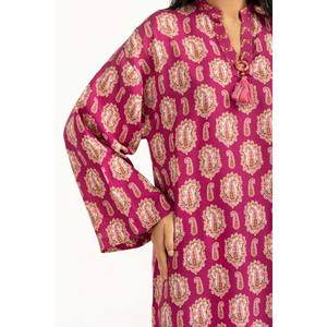 Conjunto Casual IPST-55023 de Tela Crepé Estampada de Viscosa con Mangas Tres Cuartos para Primavera/Verano - Product Image 4