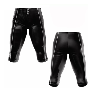 ชุดยูนิฟอร์มอเมริกันฟุตบอล ผลิตจากโพลีเอสเตอร์ 100% ระบายอากาศได้ดี พิมพ์ลายแบบซับลิเมชั่น พร้อมสกรีนชื่อและหมายเลขทีมตามสั่ง - Product Image 1