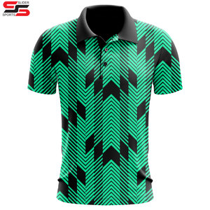 OEM ODM sublimación de manga corta deportes camiseta al por mayor camisas para hombres 100 poliéster Zip up Polo Shirt - Product Image 1