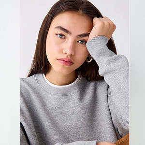 Sweat-shirt court pour femme, sweat-shirt en molleton épais, sweat-shirt à capuche en molleton français, sur mesure, taille XL, fabriqué au Pakistan - Product Image 6