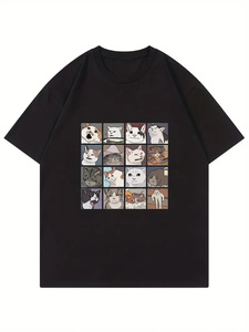 T-shirts d'été à manches courtes pour hommes, rouge, noir, design de la ligne 100% Stock, vêtements en vrac, mélange de vêtements en balle, vêtements d'occasion - Product Image 6