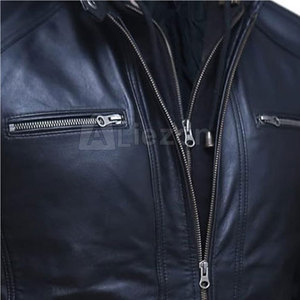 <b>Men</b> <b>Leather</b> <b>Jackets</b> With Classic Collar Design Comfortable <b>Leather</b> <b>Jackets</b> For Daily Use - Product Image 5