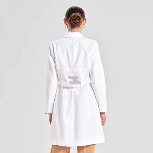 Bata de laboratorio de algodón tejida cómoda y duradera hecha a medida al por mayor para uniformes de hospital - Product Image 2