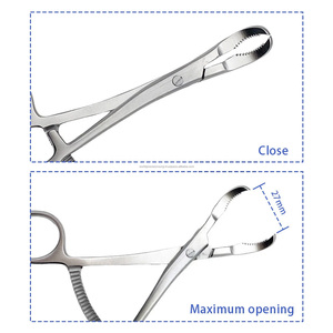 Pinzas de reducción de falanges WORLD PRECISION SURGICAL, instrumento quirúrgico ortopédico para sujeción de huesos, de acero inoxidable con bloqueo TC - Product Image 4
