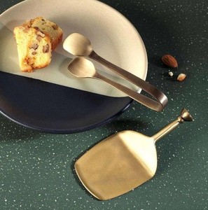 High Quality Handmade Metal Gold Tongs & Spatula <b>Set</b> Manufacture in India At Affordable Price - Product Image 6