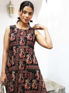 Elegant Round Neck Frock Style Dress Indian Long Ethnic Wear <b>Women</b> Party & Festive Outfit Wholesale Manufacturer - Product Image 6