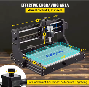 3 Axis CNC Wood <b>Router</b> PCB Milling Machine <b>Mini</b> Engraving Cutting Kit Single Motor Easy to Operate NC Studio DIY Offline Control - Product Image 5