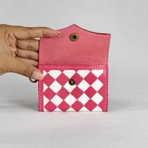 For Genuine Leather Anti-Theft Passport <b>Card</b> Holder Snap Closure Unisex Short <b>Wallet</b> Fashion Style - Product Image 5