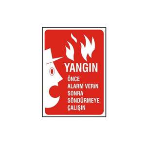 First Alert Fire <b>Alarm</b> Sign Alert Then Extinguish-Essential for Firefighting Equipment & Accessories - Product Image 1