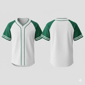 ผู้ผลิตเสื้อเบสบอลแบบมืออาชีพ นำเสนอวัสดุโพลีเอสเตอร์ 100% ระบายอากาศได้ดี แห้งเร็ว สำหรับชุดกีฬาทีม รับผลิตตามแบบ - Product Image 2