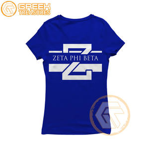 Haut coton XL T-Shirt personnalisé Zeta Phi Beta sororité vêtements High-Tech plaine décontracté femmes fraternité en gros - Product Image 3