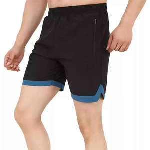 Pantalones cortos de gimnasio para hombre de etiqueta privada, pantalones cortos informales de patrón sólido de talla grande, ropa deportiva, pantalones cortos antiarrugas ecológicos - Product Image 5