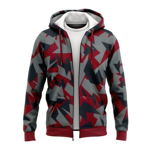 Sudadera con Capucha Casual de Alta Calidad con Estampado por Sublimación, Ligera, con Cierre y Manga Larga para Hombre - Product Image 3