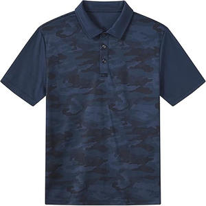 Vente en gros OEM de polos personnalisés, polos de golf, polo en polyester spandex à sublimation imprimé camouflage, fabriqués par vêtements de sport - Product Image 3