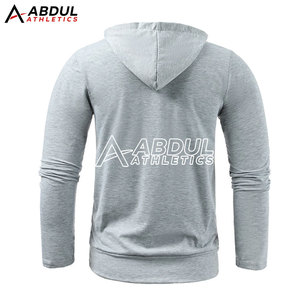 Nouveau design Meilleure vente sweats à capuche de fitness pour hommes bas quantité minimale de commande vente en gros de sweats à capuche de fitness pour hommes - Product Image 2