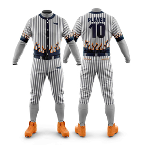 ชุดเครื่องแบบเบสบอลสำหรับเล่นกีฬาเบสบอลและซอฟต์บอลชุดเล่นกีฬาออกแบบได้ตามต้องการ - Product Image 1