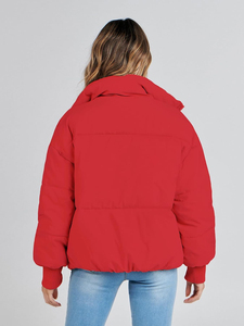 Veste matelassée en coton respirant pour femme avec capuche pour les sports d'hiver et les activités de plein air - Légère et douce - Product Image 5