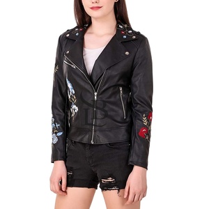 Chaqueta de mujer personalizada de tendencia 2025, chaqueta de cuero genuino cálida de último diseño, chaqueta de cuero de manga larga para mujer, servicio OEM - Product Image 4